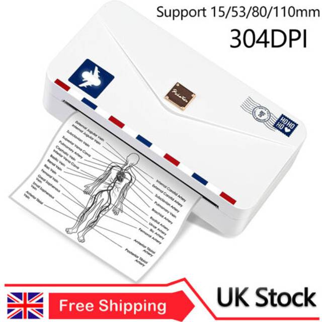 Phomemo Portable Thermal Printer 4 Bluetooth Sticker Printer For 15/53/80/110mm