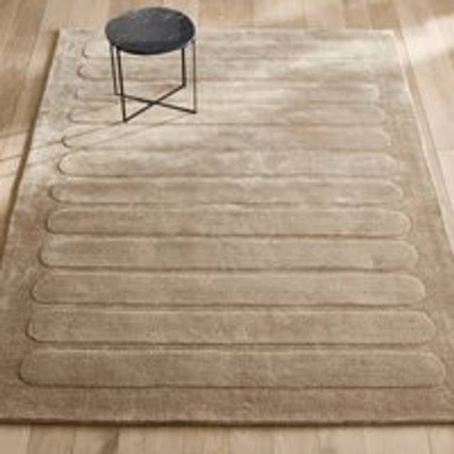 Calad Graphic Textured Lyocell Rug - oatmeal - 160X230CM