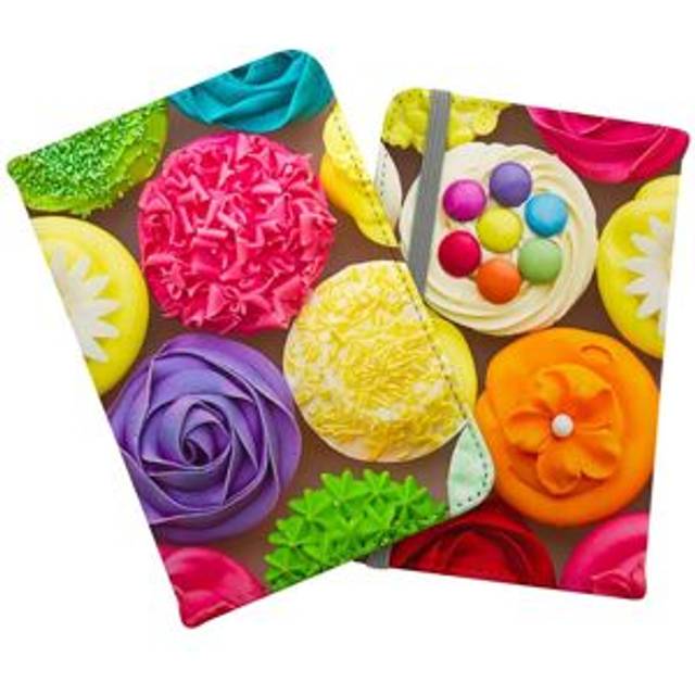 Bright Colourful Cupcakes Passport Cover - Yellow - One Size