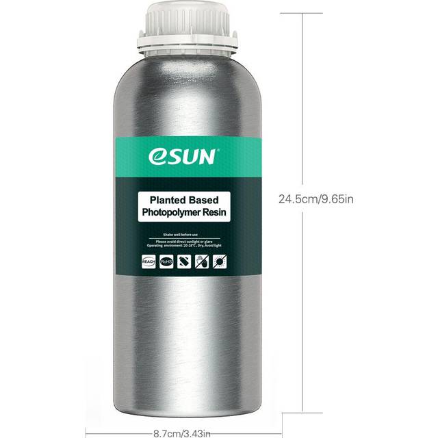 eSUN Plant_based Rapid Resin 405nm LCD UV_Curing Resin Material Låg Lukt Hög Seghet Snabb transparent
