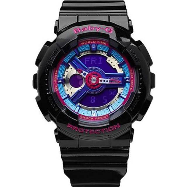 G Shock Ba 112 1a Baby diGital analoG SportS Soldier Women S Pu Watch BA-112-1A