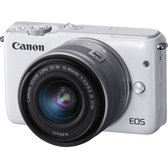 Canon mirrorless camera EOS M10 lens kit IS STM included single-lens (white) EF-M15-45mm F3.5-6.3 EOSM10WH-1545ISSTMLK