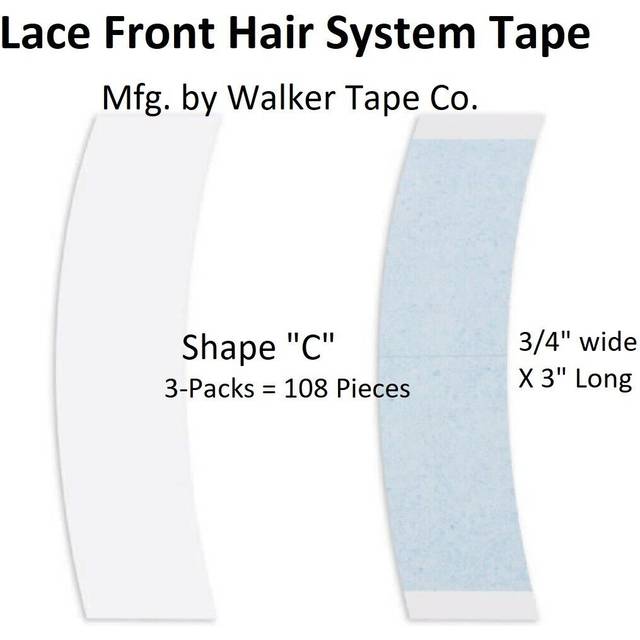 Walker Tape Front Support Tape C Contour. 1-pk = 36 Pieces Double Side