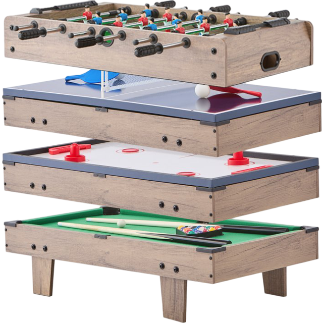 VEVOR Airhockey Tisch Spieltisch Tischtennis 122cm Tischfußball Multi 81cm