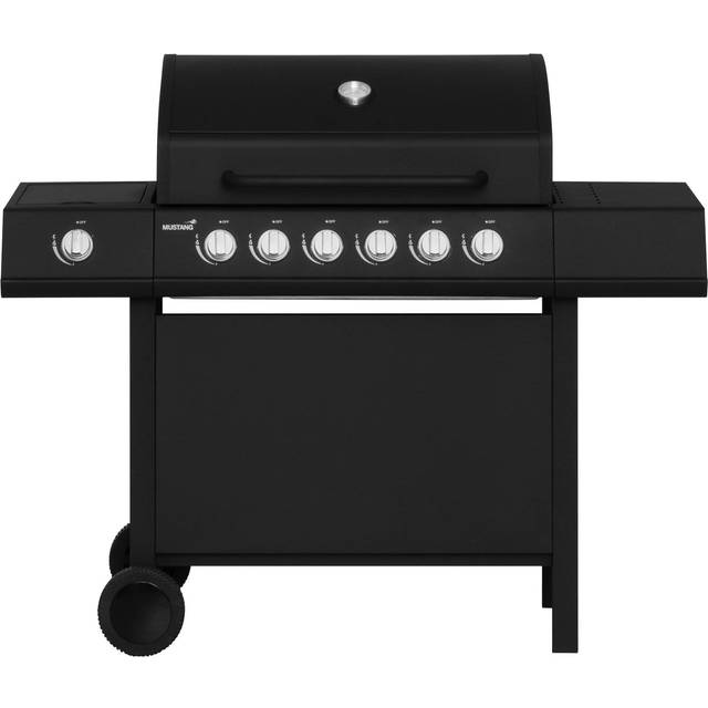 Kingsville 6+1 gasolgrill - Svart