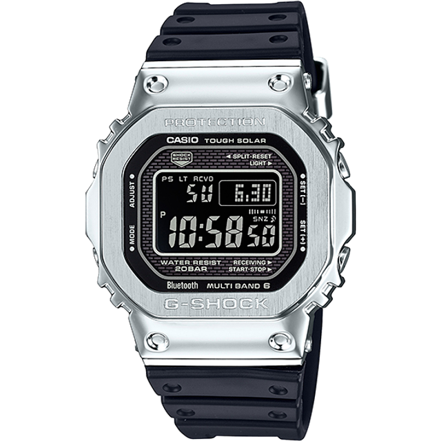 CASIO G-Shock Full Metal 'Black Silver' GMW-B5000-1 - Free
