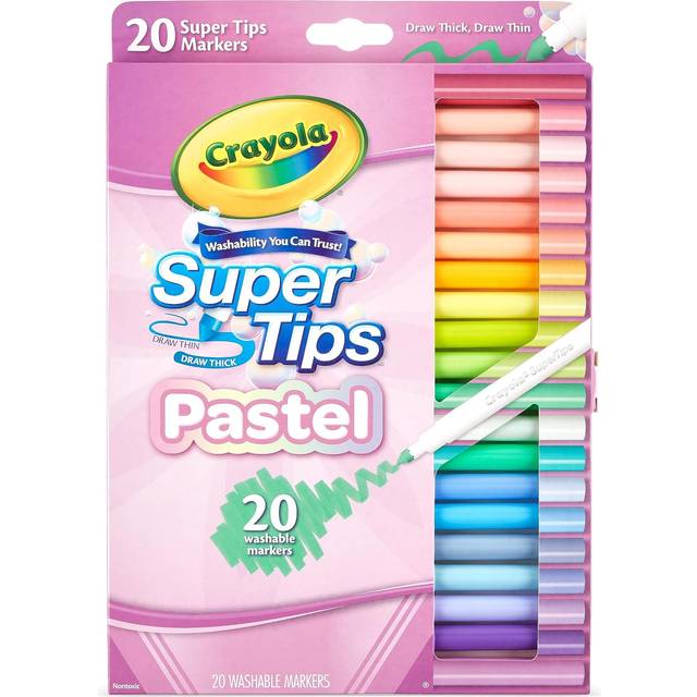 Crayola 20 Pastel Supertips, none