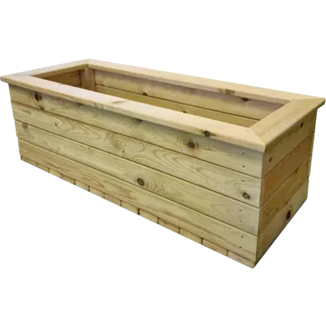 Churnet Valley Garden Furniture Churnet Valley Deluxe Large Trough 100X40X32, Brown