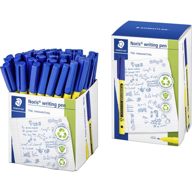STAEDTLER 307-3 CT50 Noris Handwriting Pen - Blue (Tub of 50)