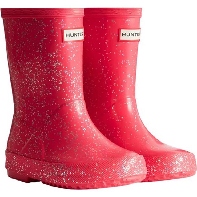 (10 UK Child, Thrift) Hunter Girls First Giant Glitter Wellington Boots