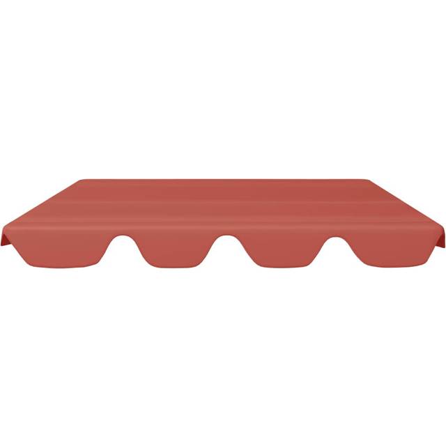 Replacement Canopy for Garden Swing Terracotta 188/168x110/145cm - Orange (18cm H X 188cm D)