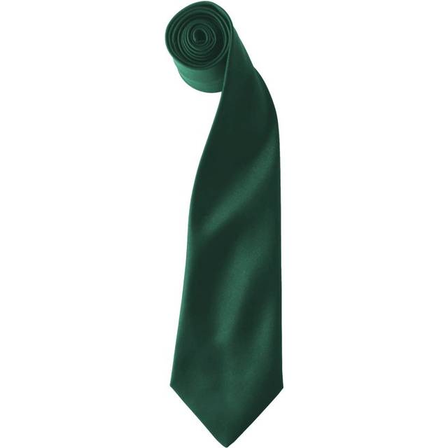 (One size, Bottle) Premier Colours Mens Satin Clip Tie (Pack of 2)