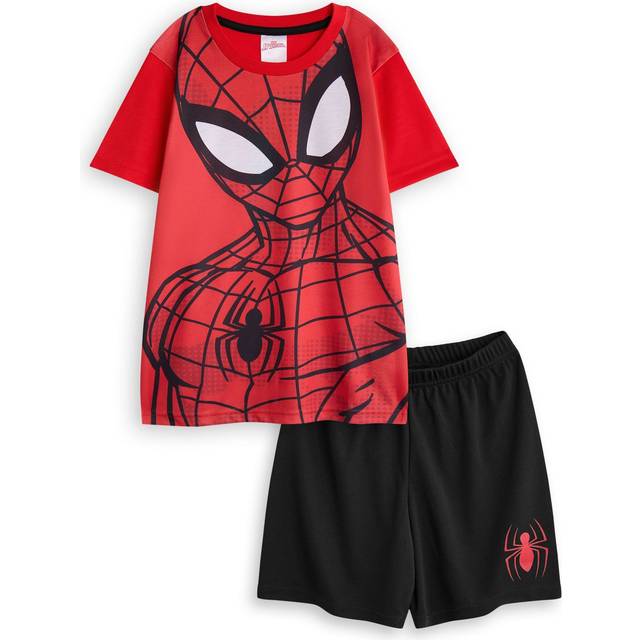 (7-8 Years) Marvel Short Sleeve Short Leg Pyjama Set (Boys Red)