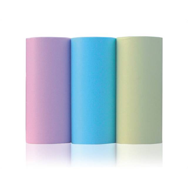 (Set of 2 rolls - 1 blue 1 pink 1 yellow) Instant Photo Printer for iOS & Android Device