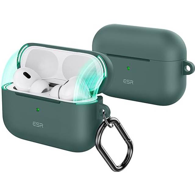 ESR fodral för AirPods Pro 2/1, (2023/2022/2019), kompatibelt med AirPods Pro 2 (USB-C/Lightning Cable), MagSafe-aktiverat fodral, fallskydd, magnetisk stängning, Orbit-serien, mörkblå