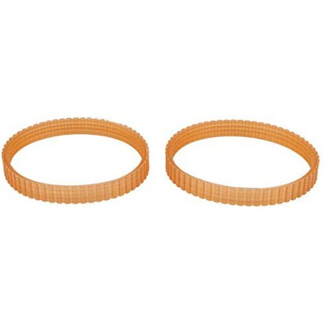 10mm Width 245mm Girth PU Electric Planer Drive Belt Orange 2pcs