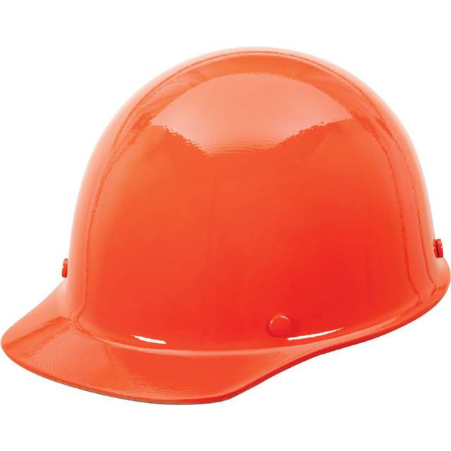 MSA 475404 Skullgard Cap Style Hard Hat with Fas-Trac III Ratchet Suspension | Non-slotted Hat  Made of Phenolic Resin  Radiant Heat Loads up to 350F