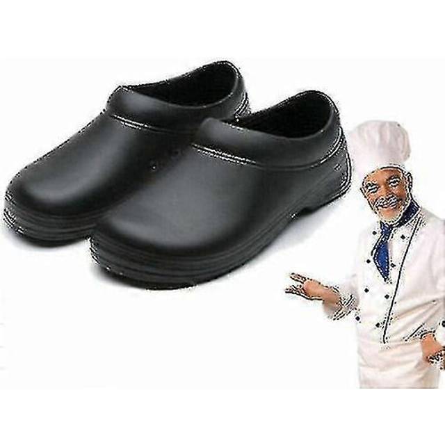 (37, One size) Womens and Mens Non Slip Clog, Chef/Nusing Works Shoes for Kitchen Restaurant/Hospital