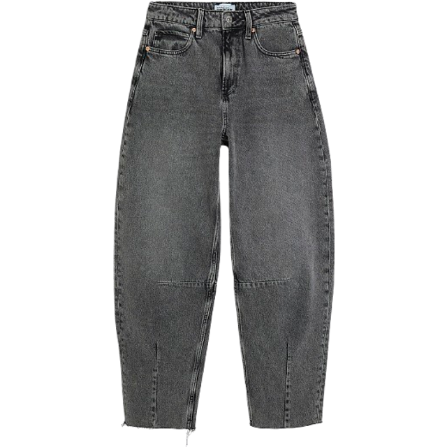 River Island Womens Grey Relaxed Barrel Jeans - 6S
