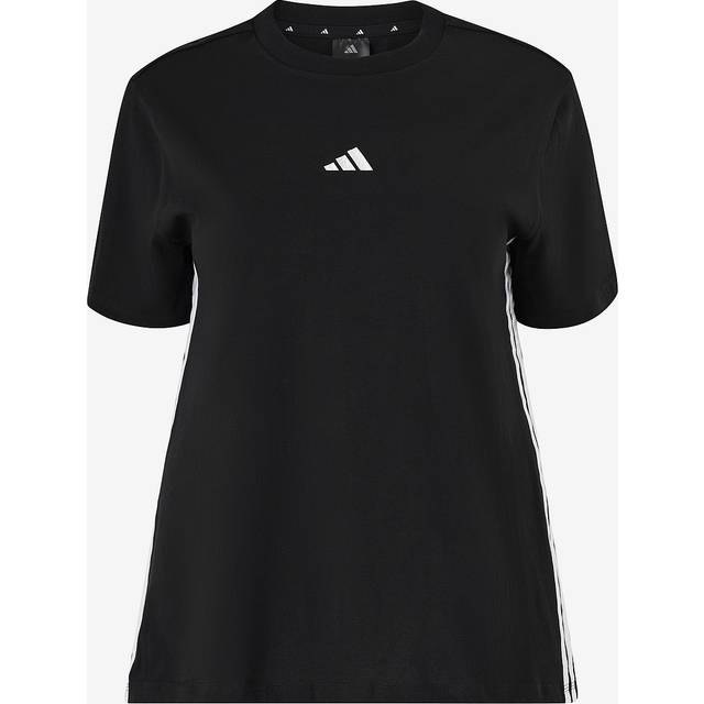 T-Shirt Essentials 3-Stripes (Large Sizes) - Black - 4XL
