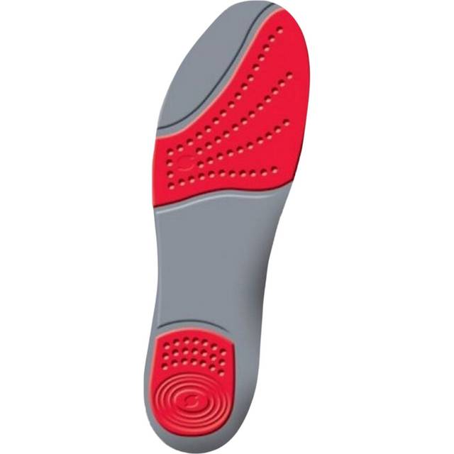 (11 UK-12 UK, Grey/Red) Sorbothane Double Strike Insoles