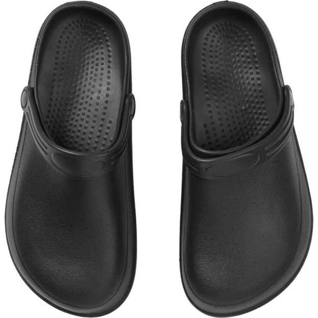 (10 UK-11 UK, Black) Premier Unisex Adult Anchor Chef's Clogs