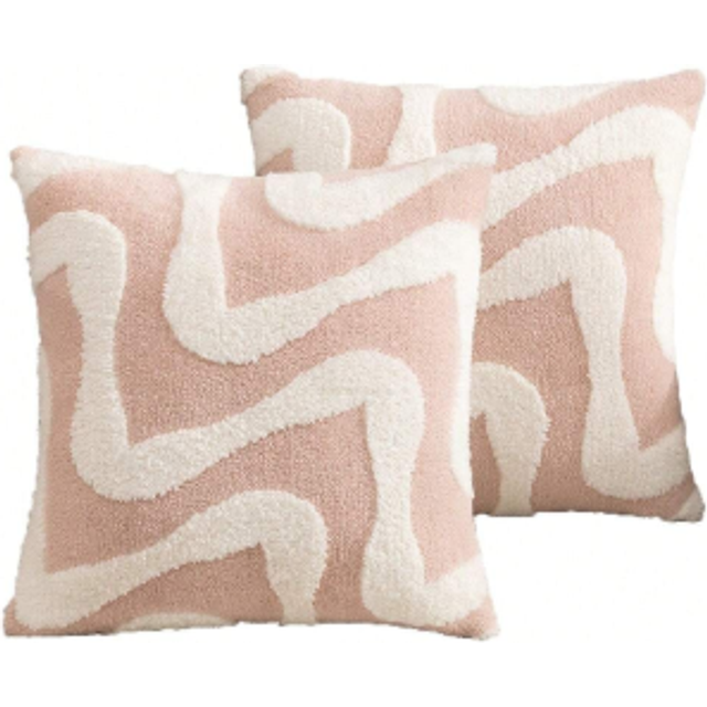 2 st höst Leopardtryck plysch kuddfodral, bohemisk stil, inredning för vardagsrum/sovrum användning hela säsongen - Multifärgad (40*40,45*45,50*50)