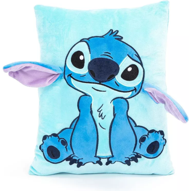 Jay Franco Disney Lilo & Stitch 3D Snuggle Pillow - Super Soft - Measures 15 Inches (Official Disney Product)