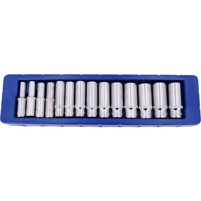 "US PRO 14 Piece 3/8"" Dr 6 Point Deep Metric Socket Set 8mm - 21mm 1389"