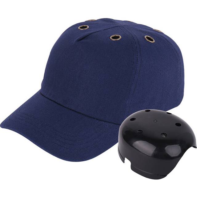 (Dark Blue) Safety Site Helmet Inner Liner With Plastic Welding Fittings Hard Shell Cap