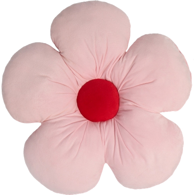 OHS Flower Shaped Scatter Cushion - Pink/Red