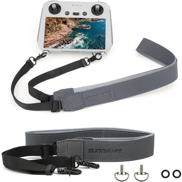Sunnylife Universal Remote Control Lanyard Neck Strap PU Leather Adjustable Hanging Buckle Rope for DJI RC / RC PRO / Smart Screen Controller