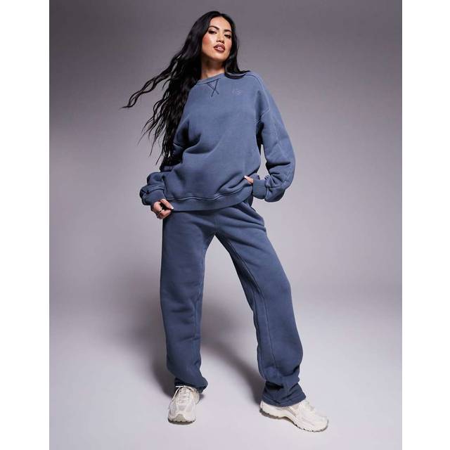 Laundered Classics Straight Leg Joggers - Petrol Blue