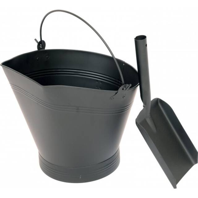 Ultimate Heavy Duty Steel Fireplace Coal Bucket & Shovel Set | Wowcher
