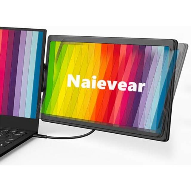 "Naievear Portable Monitor,13.3"" 1920?1080P FHD IPS Laptop Screen Monitor With HDMI/Type-C/USB-C,Second Screen For Laptop/Pc/Mac/PS3/4/5/Xbox/Phone"
