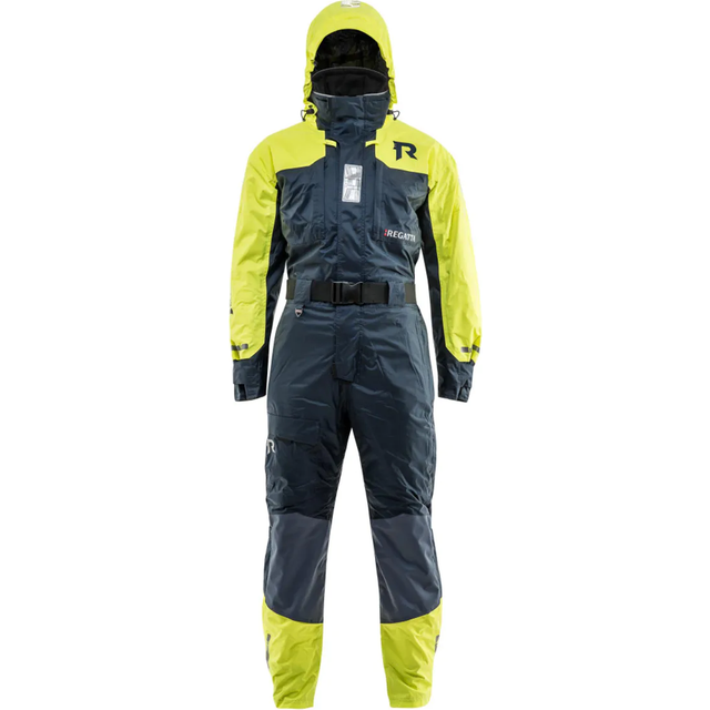 Flytoverall Regatta Active 50N Navy/Fluorescent Yellow, X-Small (50 - 70 kg)
