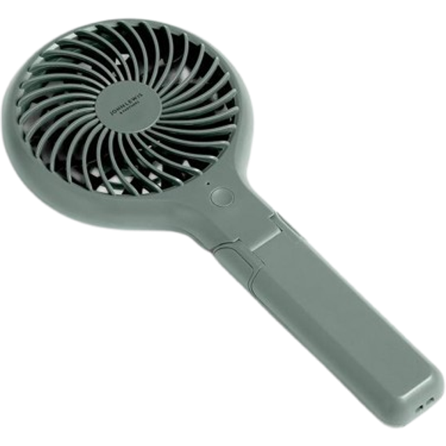 John Lewis Handheld & Foldable Desk Fan, 4 inch