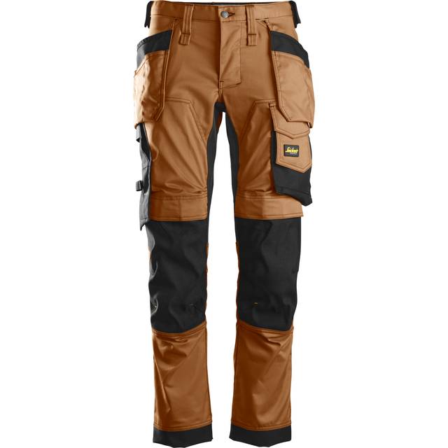 Snickers Workwear AW Bukser Stretch Med Hylsterlommer - Brun/Sort