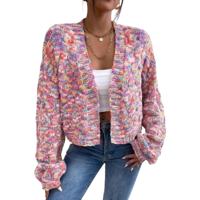 Franclia Long Sleeve Casual Cardigan, Vacation Party,Long Sleeve Tops