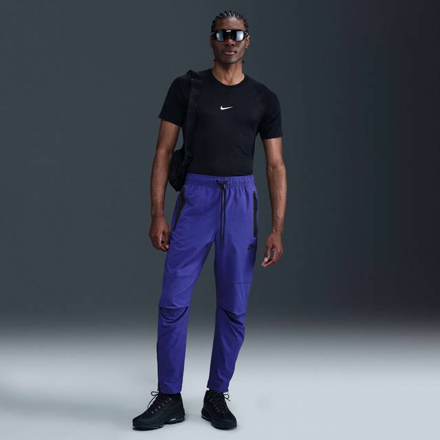 Nike Tech Men's Woven Trousers - Purple - Nylon/Elastane - S