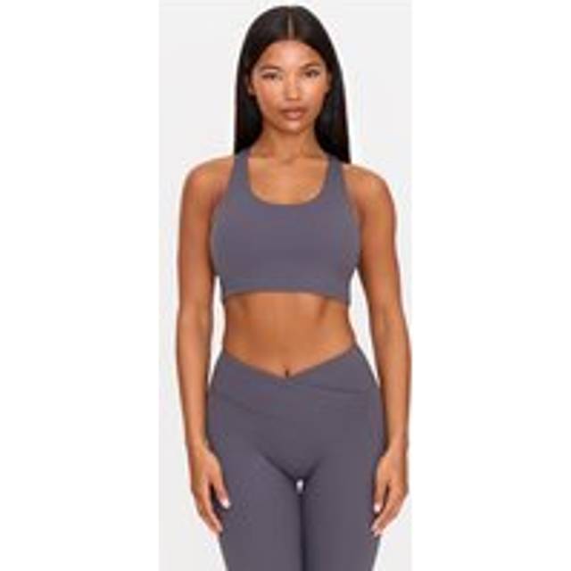Charcoal Ultimate Sculpt Double Layer Padded Sports Bra, Grey - 12