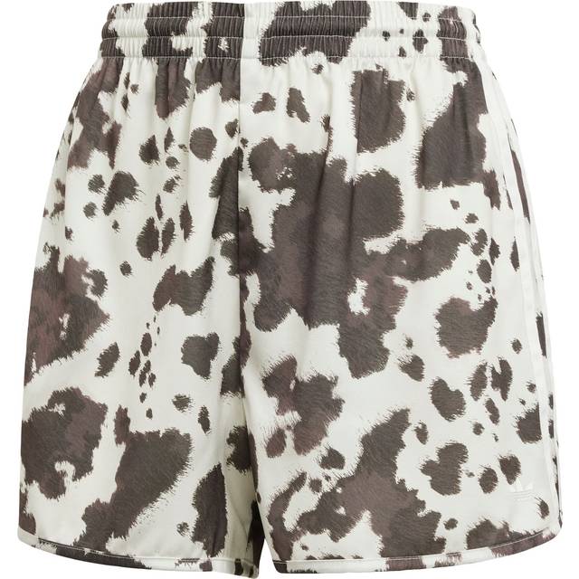adidas Originals Cow Print Satin Shorts, Multicolor