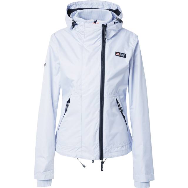 Superdry Hooded Mountain Windbreaker Jacket, Iced Purple Marl