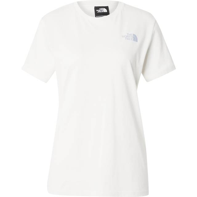 The North Face Womens NSE Box Relaxed T-Shirt: White Dune/Virtual Blue