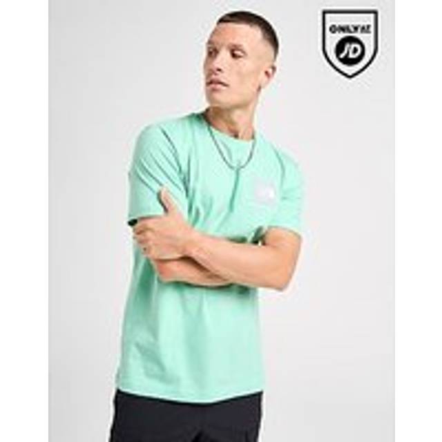The North Face Fine Box Logo T-Shirt - Green - Mens