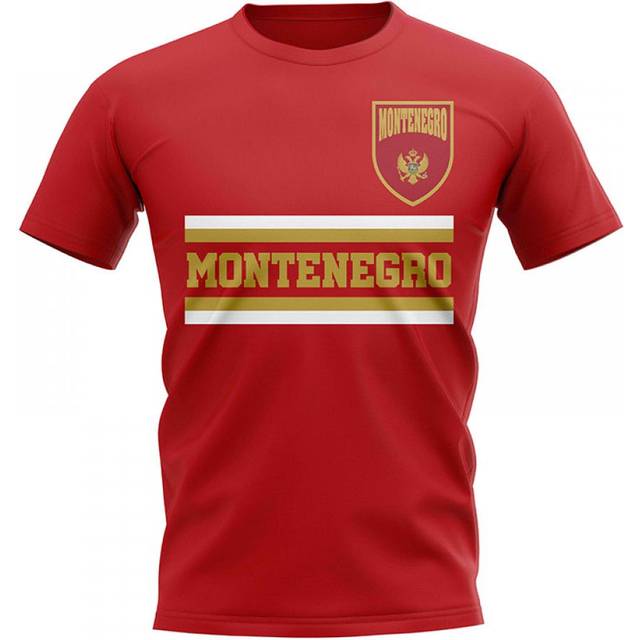 Montenegro Core Football Country T-Shirt (Red) Men's Polyester Cook Islands UKSoccershop