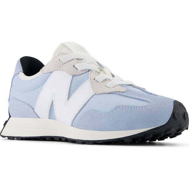 New Balance 327 Kids Bungee Lace Sneakers Light Chrome Blue | Blå | 35 EU