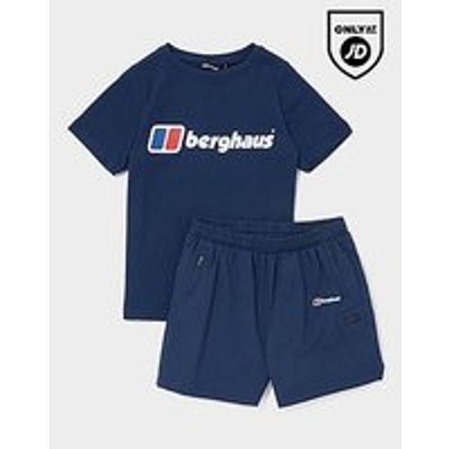 Berghaus Logo T-Shirt/Shorts Set Children - Navy - 5-6Y