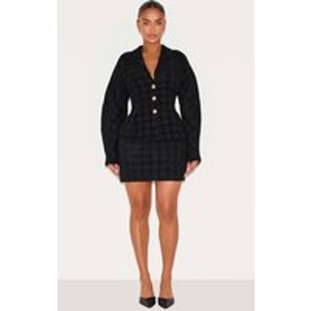 Shape Black Boucle Mini Skirt, Black - 6