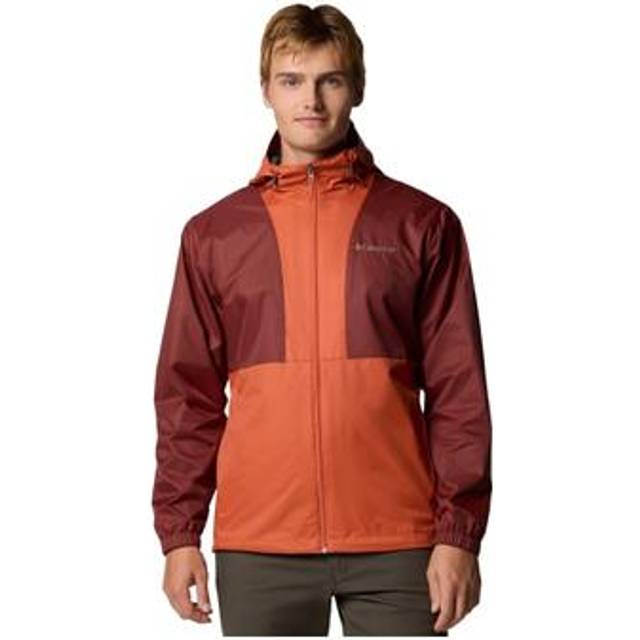 Columbia Men's Glenbrook Bend Rain Jacket- - Pink (XXL)